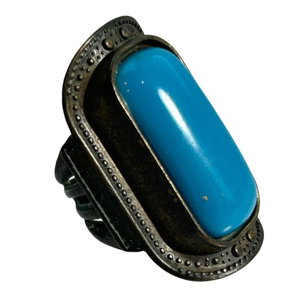 Turquoise Statement Ring - Picture 1 of 11